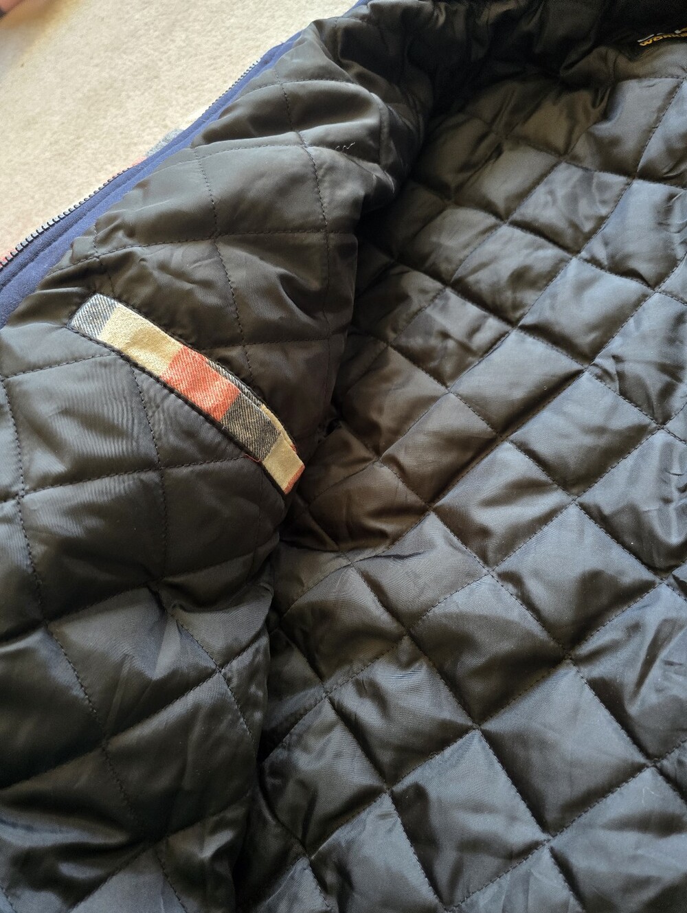Dakota WorkPro Men’s Medium Plaid Quilted Hooded Work Jacket - Picture 9 of 14